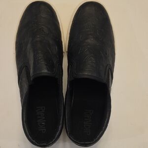 Ripndip Embossed Black Slip-On Loafers